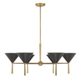 Minka-Lavery - 10316-855 - Six Light Chandelier - Cortan - Legacy Brass