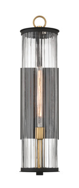 Minka-Lavery - 79002-734 - One Light Outdoor Wall Sconce - Cara - Dark Matte Black