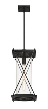 Minka-Lavery - 77604-899 - One Light Outdoor Pendant - Rockhill - Dark Matte Black