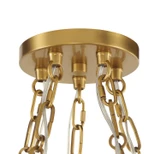 Minka-Lavery - 5219-732 - Five Light Pendant - Marbelle - Legacy Brass