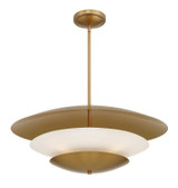 Minka-Lavery - 3945-732 - Five Light Pendant - Solara - Legacy Brass