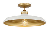 Minka-Lavery - 3936-879 - One Light Semi Flush Mount - Crowne - Off White Cream