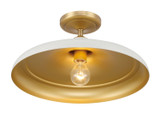 Minka-Lavery - 3936-879 - One Light Semi Flush Mount - Crowne - Off White Cream