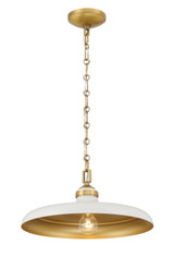 Minka-Lavery - 3935-879 - One Light Pendant - Crowne - Off White Cream