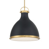 Minka-Lavery - 3932-876 - One Light Pendant - Lynk - Dark Matte Black