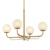 Minka-Lavery - 3797-732 - Four Light Chandelier - Whitehall - Legacy Brass