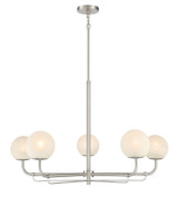 Minka-Lavery - 3795-84 - Five Light Chandelier - Whitehall - Brushed Nickel