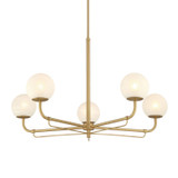 Minka-Lavery - 3795-732 - Five Light Chandelier - Whitehall - Legacy Brass