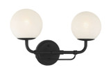 Minka-Lavery - 3792-899 - Two Light Vanity - Whitehall - Dark Matte Black