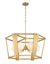 Minka-Lavery - 3786-732 - Six Light Pendant - Shimmer - Legacy Brass