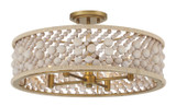 Minka-Lavery - 3645-870 - Four Light Semi Flush Mount - Horsmore - Painted Legacy Brass