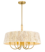 Minka-Lavery - 3605-732 - Six Light Pendant - Hellia - Legacy Brass