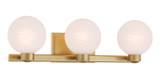 Minka-Lavery - 3493-732 - Three Light Vanity - Mooncrest - Legacy Brass