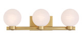 Minka-Lavery - 3493-732 - Three Light Vanity - Mooncrest - Legacy Brass