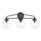 Minka-Lavery - 2973-860 - Three Light Vanity - Stella - Dark Bronze