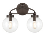 Minka-Lavery - 2972-860 - Two Light Vanity - Stella - Dark Bronze