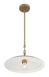 Minka-Lavery - 296-858 - One Light Pendant - York - Dark Matte Black