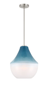 Minka-Lavery - 292-84 - One Light Pendant - Pacific - Brushed Nickel