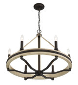 Minka-Lavery - 2626-860 - Six Light Chandelier - Sonoma - Dark Bronze