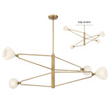 Minka-Lavery - 195-732 - Four Light Chandelier - Orion - Legacy Brass