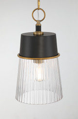 Minka-Lavery - 192-876 - One Light Pendant - Stamford - Dark Matte Black
