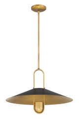 Minka-Lavery - 152-876 - One Light Pendant - Goldenridge - Matte Black
