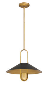 Minka-Lavery - 151-876 - One Light Pendant - Goldenridge - Matte Black
