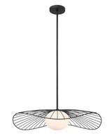 Minka-Lavery - 140-899 - One Light Pendant - Langley - Dark Matte Black