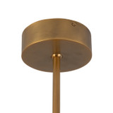 Alora - CH346028VBAR - LED Chandelier - Dahlia - Vintage Brass/Alabaster
