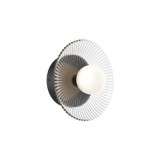 Alora - WV417510MBCR-UNV - LED Wall/Vanity - Hera - Matte Black/Clear Ribbed Glass