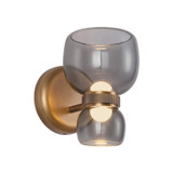 Alora - WV310205VBSM - LED Bathroom Vanity - Sutton - Vintage Brass/Smoked Glass