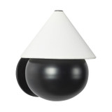Alora - WS453107MBWL - LED Wall Sconce - Rowan - Matte Black/White Linen