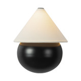 Alora - WS453107MBWL - LED Wall Sconce - Rowan - Matte Black/White Linen