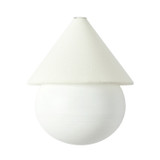 Alora - WS453107AWWL - LED Wall Sconce - Rowan - Antique White/White Linen