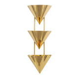 Alora - WS341328PTB - Three Light Wall Sconce - Versus - Patina Brass