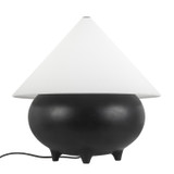 Alora - TL453017MBWL - One Light Table Lamp - Rowan - Matte Black/White Linen