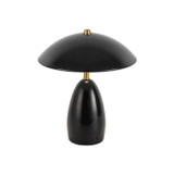 Alora - TL437409GBK - LED Table Lamp - Poppy - Glossy Black
