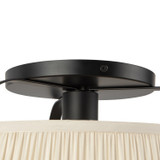 Alora - SF675213MBWL - One Light Semi-Flush Mount - Scout - Matte Black/White Linen