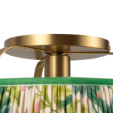 Alora - SF675213BGGL - One Light Semi-Flush Mount - Scout - Brushed Gold/Green Linen