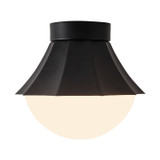 Alora - SF595211MBOP - One Light Semi-Flush Mount - Shelton - Matte Black