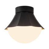 Alora - SF595211MBOP - One Light Semi-Flush Mount - Shelton - Matte Black
