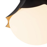Alora - SF595211MBOP - One Light Semi-Flush Mount - Shelton - Matte Black
