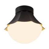 Alora - SF595211MBOP - One Light Semi-Flush Mount - Shelton - Matte Black