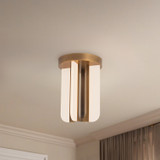 Alora - SF336508VB - LED Semi-Flush Mount - Anders - Vintage Brass