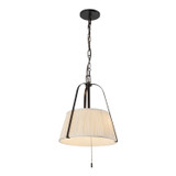 Alora - PD675213MBWL - Two Light Pendant - Scout - Matte Black/White Linen