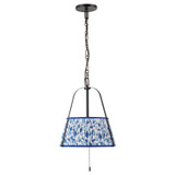 Alora - PD675213MBBL - Two Light Pendant - Scout - Matte Black/Blue Linen
