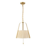 Alora - PD675213BGWL - Two Light Pendant - Scout - Brushed Gold/White Linen