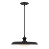 Alora - PD557015MB - One Light Pendant - Minori - Glossy Black
