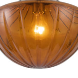 Alora - MP651312MBAM - Three Light Pendant - Farrah - Matte Black/Amber