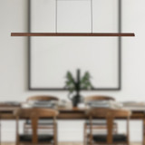 Alora - LP403160WT - LED Linear Pendant - Dottie - Walnut